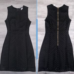H&M | Black Chevron Pattern Dress Sz 2